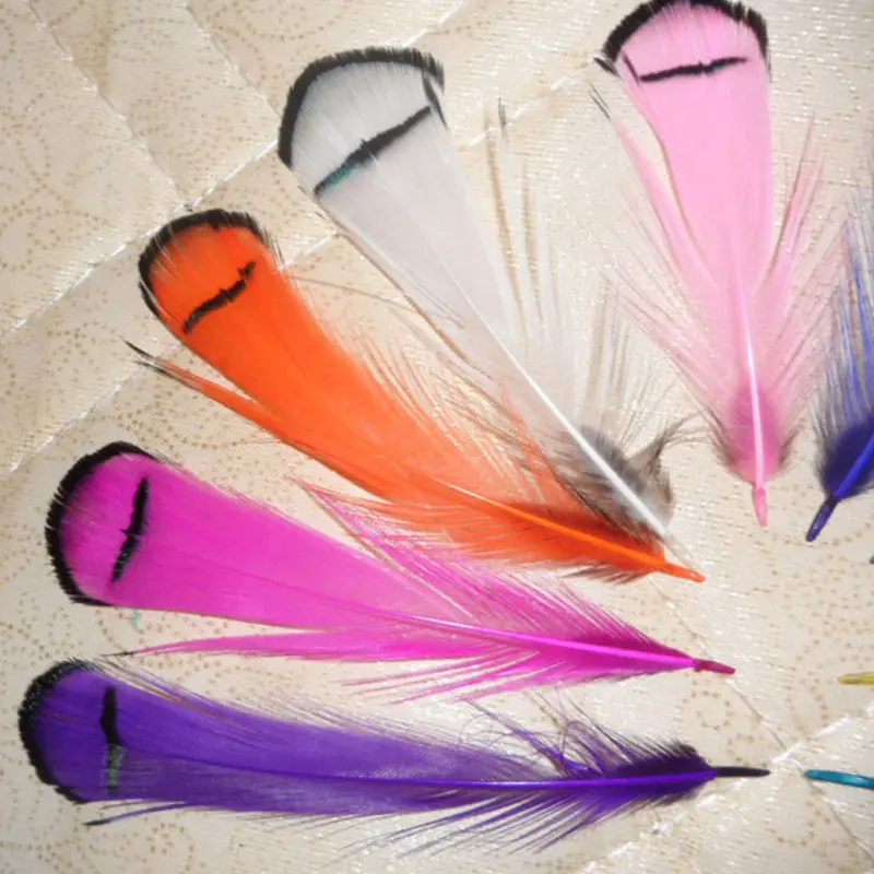 Оптовая продажа скудных 20 шт высокое качество натуральный чехол куриное перо 4-8