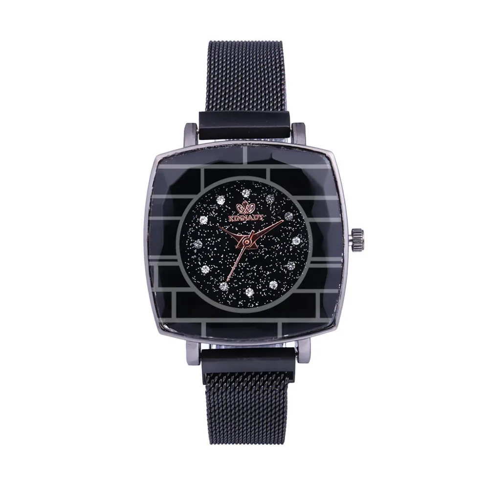 Часы женские кварцевые с сетчатым браслетом из нержавеющей стали | Наручные часы