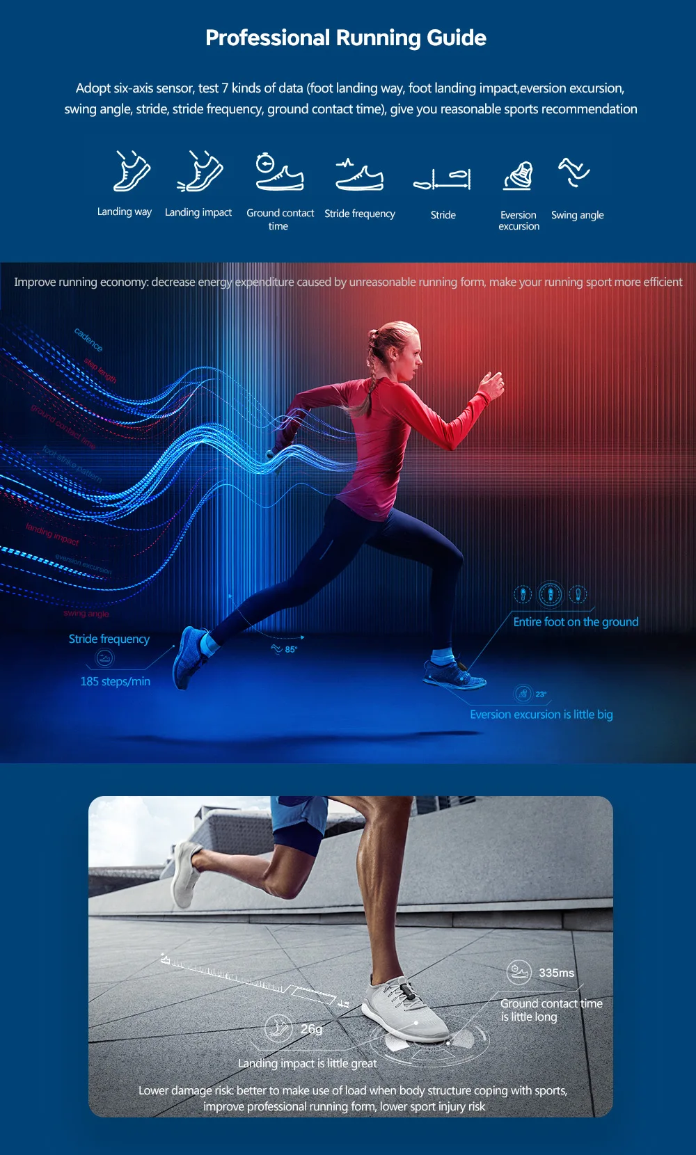 HUAWEI Honor Band 4 Стандартный/версия для бега умный Браслет фитнес-трекер спортивный 50 м водонепроницаемый браслет монитор сна