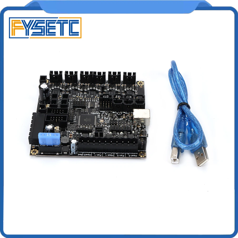 RAMBo 1.4 Motherboard RAMBo V1.4 board MEGA And Stepper Drivers All On One Integrated PCB For Arduino Lulzbot Taz6 3D Printer