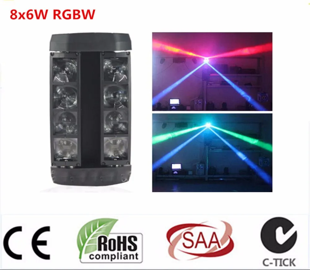 Светодиодный мини паук Luce Capa commovente 8x6 W RGBW быстрая доставка высокое качество|led