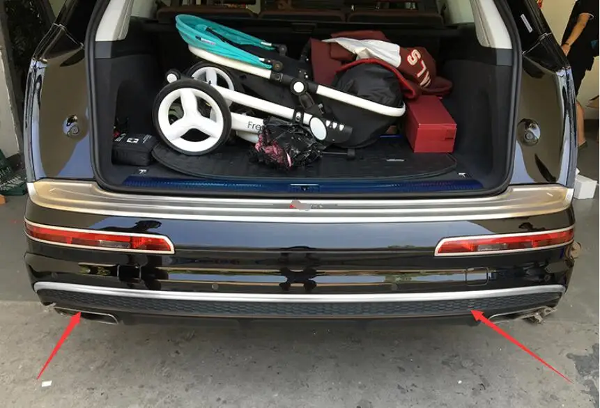 Нержавеющая Задняя Матовая защитная полоса для бампера нижняя декоративная