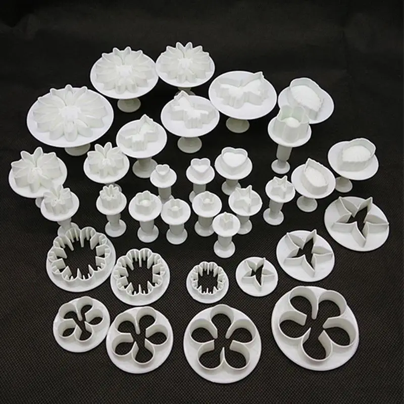 

33pcs/set Sugarcraft Cake Decorating Tools Fondant Plunger Cutters Flower Baking Cookie Biscuit Mold kitchen tools accessories