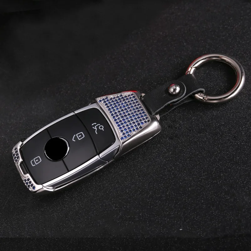 Роскошный алмаз ключеник автомобилей основа брелок для Mercedes Benz E класса W213 брелок кольцо крышки аксессуары