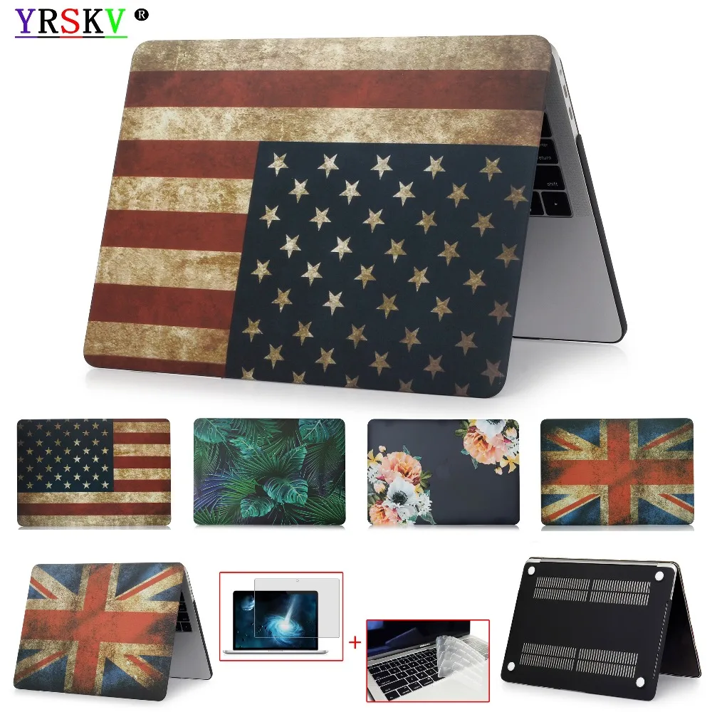 Чехол с рисунком флага для Apple MacBook M1 Chip Air Pro Retina 11 12 13 3 15 16 дюймов 2020 Touch ID Bar New