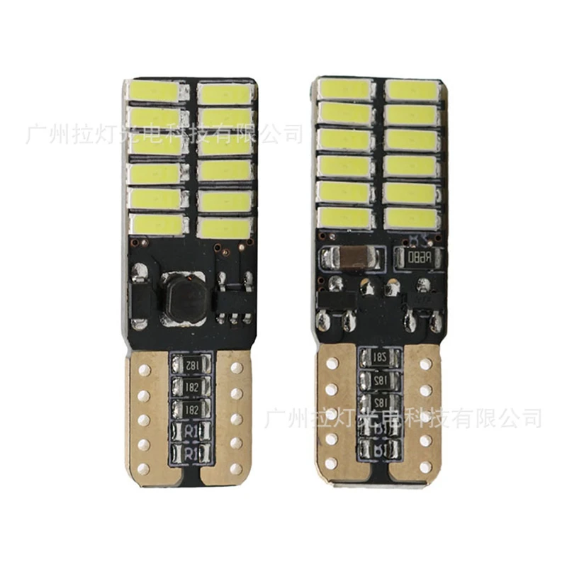 1 пара Высокая мощность 4014 W5W 12V супер яркий светодиодный светильник для