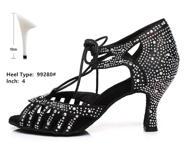 black 10cm Г. модные туфли для Бальных и латиноамериканских танцев женские туфли на высоком каблуке с мягкой подошвой красного, черного цвета, устойчивые женские танцевальные туфли для латиноамериканских танцев обувь женская - Цвет: black 10cm