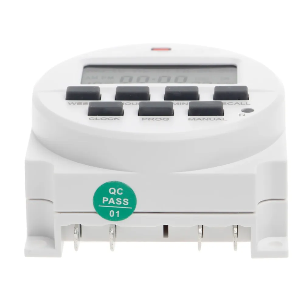 Цифровой таймер работающего на постоянном токе 12 В в 7 дней программируемый 15 98