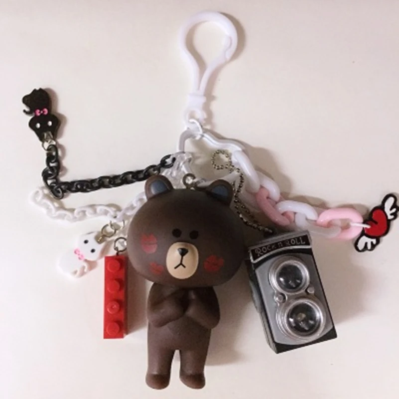 Tanduzi 100 шт Kawaii цветной окрашенный брелок для ключей аксессуар металлическая в форме сердца брелок для ключей 30 мм