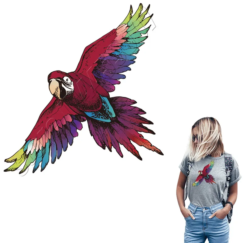 Наклейки для одежды Parrot Parches дома термопереводные наклейки с принтом сделай сам моющиеся декоративные узоры