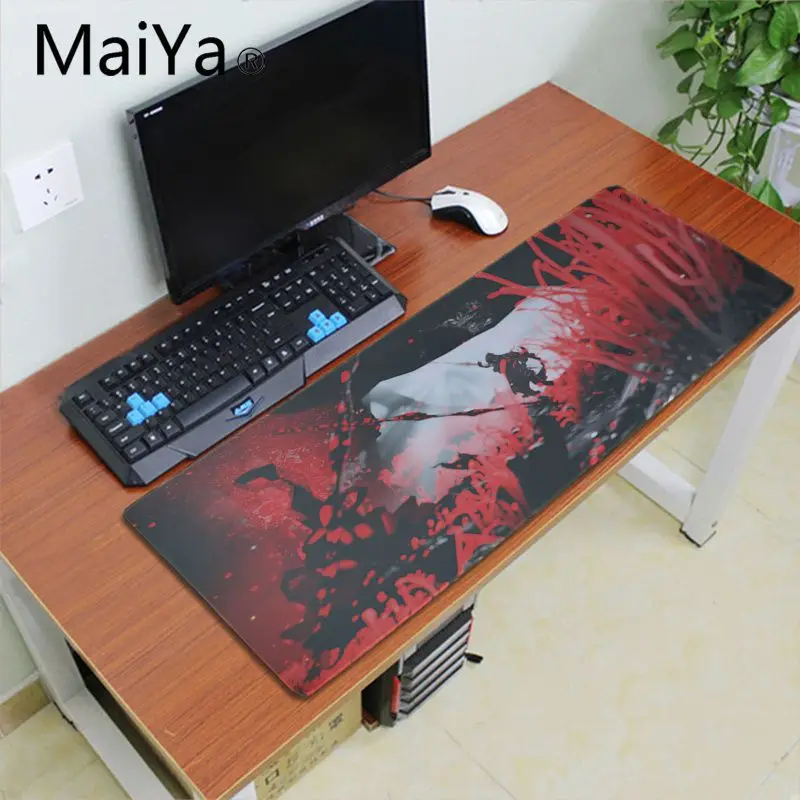 Lock Edge 30X70cm Maiyaca warframe hero игровая мышь, прочный Настольный коврик для мыши, настольный игровой коврик для мыши, геймер, 60X30 см, большой компьютерный Настольный коврик - Цвет: Lock Edge 30X70cm