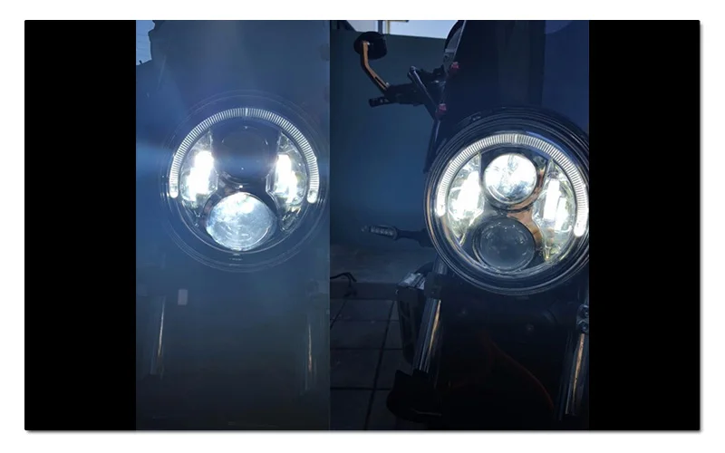 7 дюймовая светодиодная фара с кольцом ореола и DRL для мотоцикла Honda CB400 CB500 CB1300 Hornet