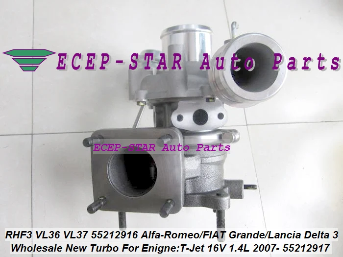 Турбина RHF3 VL36 VL37 55212916 55212917 Турбокомпрессор Для MiTo Grande Punto Bravo T Jet 16V 1.4L 1368ccm 198A4000 88kw