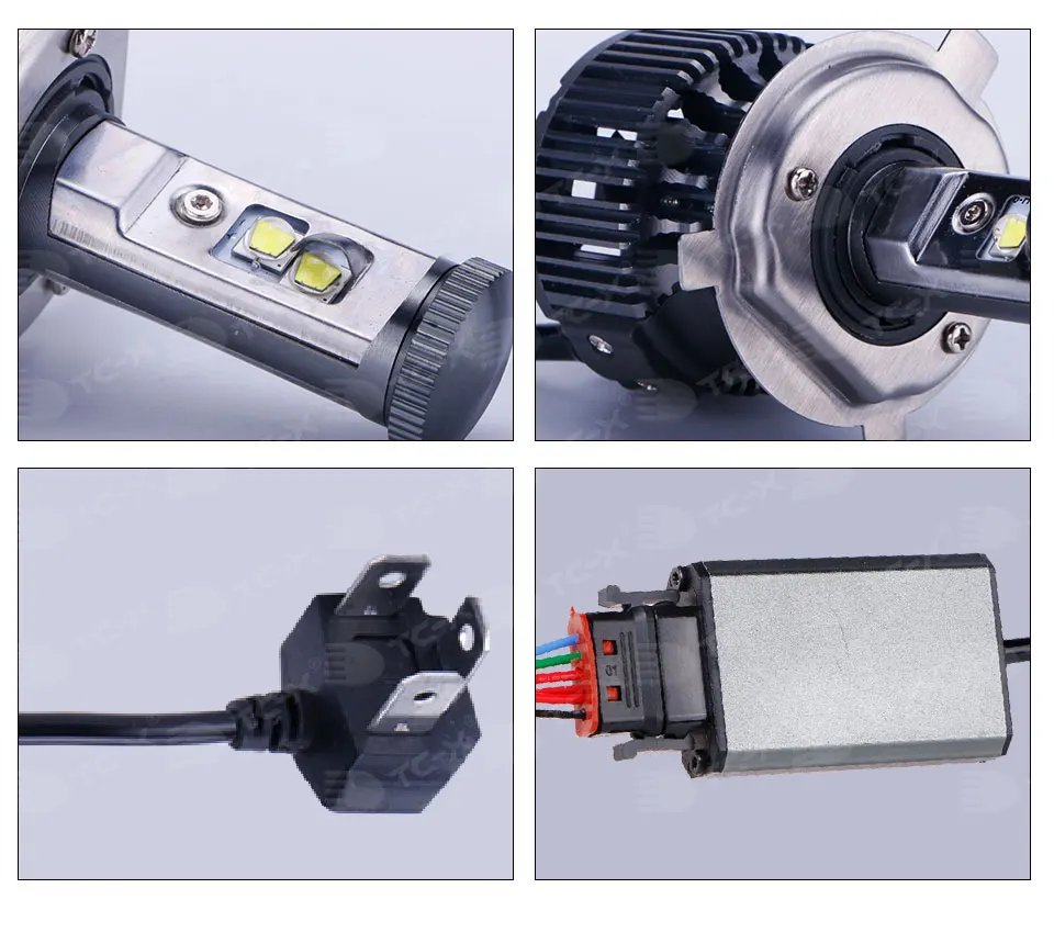 TC-X фар автомобиля H7 H4 LED H8 H11 HB3 9005 Диодная лампочка для авто HB4 9006 H1 H3 H13 9004 9007 свет лампы для автомобилей 6000 К avtolamp