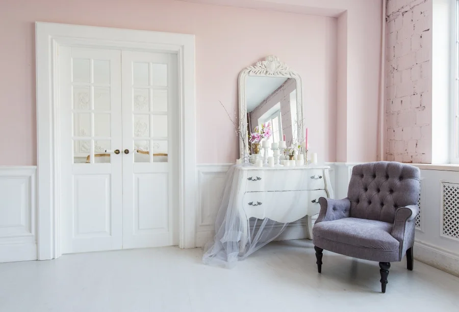 Laeacco Boudoir интерьер туалетный стул девушка фотографии фоны индивидуальные фотографический фон для фотостудии