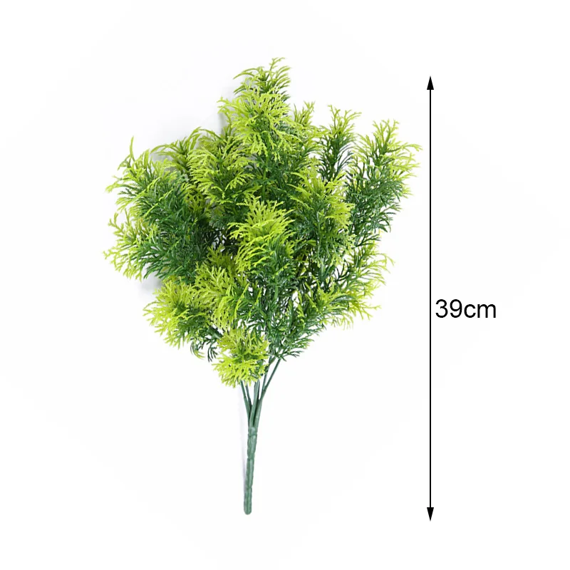 7 вилок искусственные растения зеленая имитация пластиковая искусственная трава