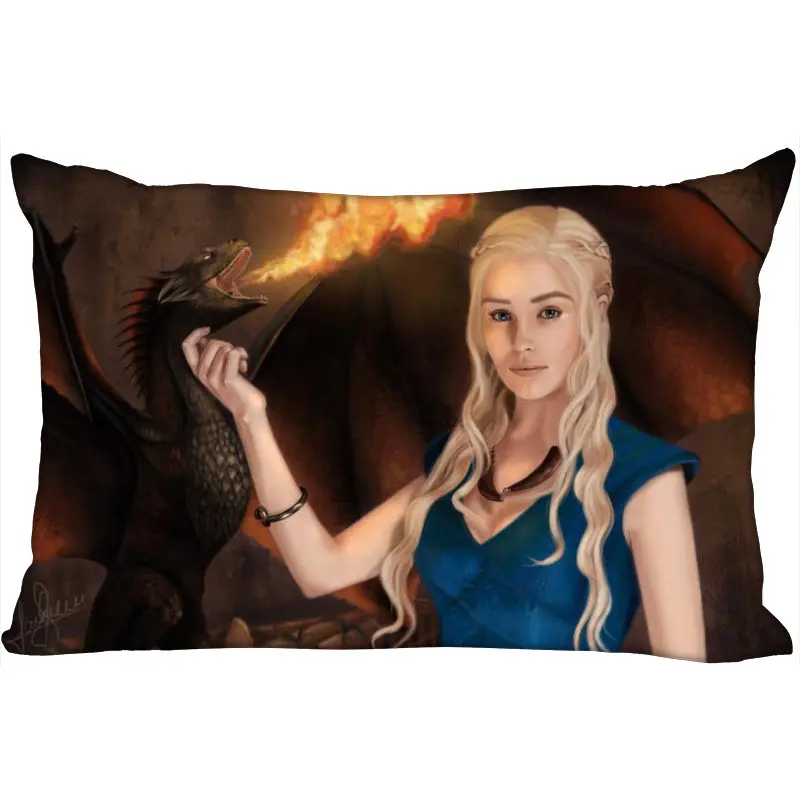 Pillow Case ShunQian Пользовательские Игры престолов Новое поступление прямоугольная декоративная Свадебные наволочки мягкие не выцветают наволочки индивидуальный подарок - Цвет: Pillow Case