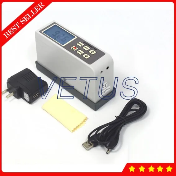 

Handheld Digital Gloss Meter 20 60 Degree Paint Wood Marble Gloss Meter with 0.1GU Resolution Vancometer Tester AG-126B