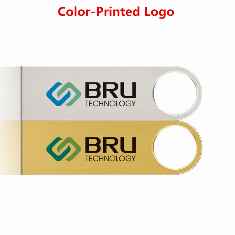 BRU 16GB32G64GB USB Flash Drive Mini Metal Silver High speed Pendrive Stick Gift Custom Logo Print Engrave text personal design |
