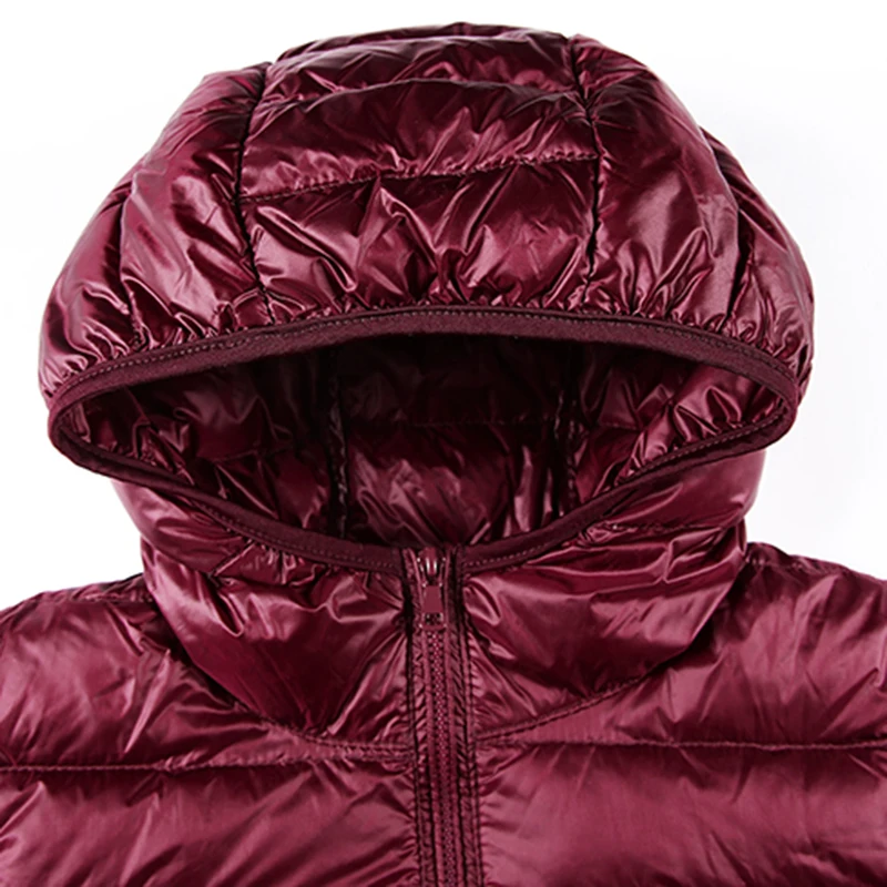 Зимние легкие тонкие хлопковые пальто для женщин 2020 однотонные парки с капюшоном
