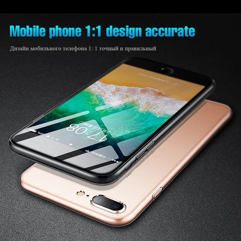 Прозрачный мягкий ТПУ чехол для iPhone 5 5S SE 6 6S 7 8 Plus X iX 10 Чехол Ультра тонкий