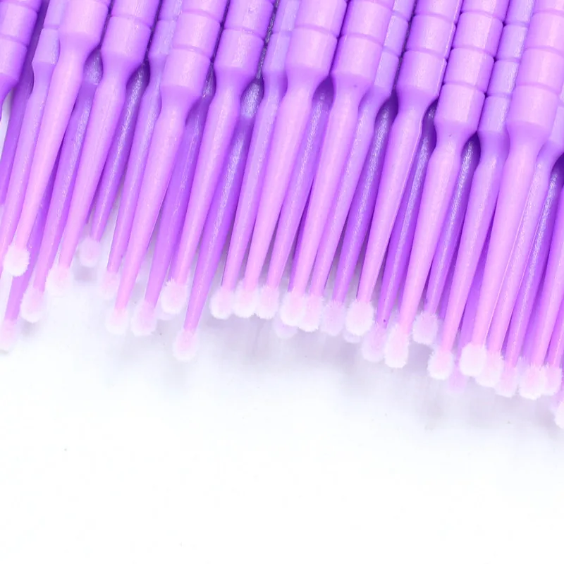 100 шт./упак. зубные Микрощетки ресниц щетки для нанесения клея ресницы расширение