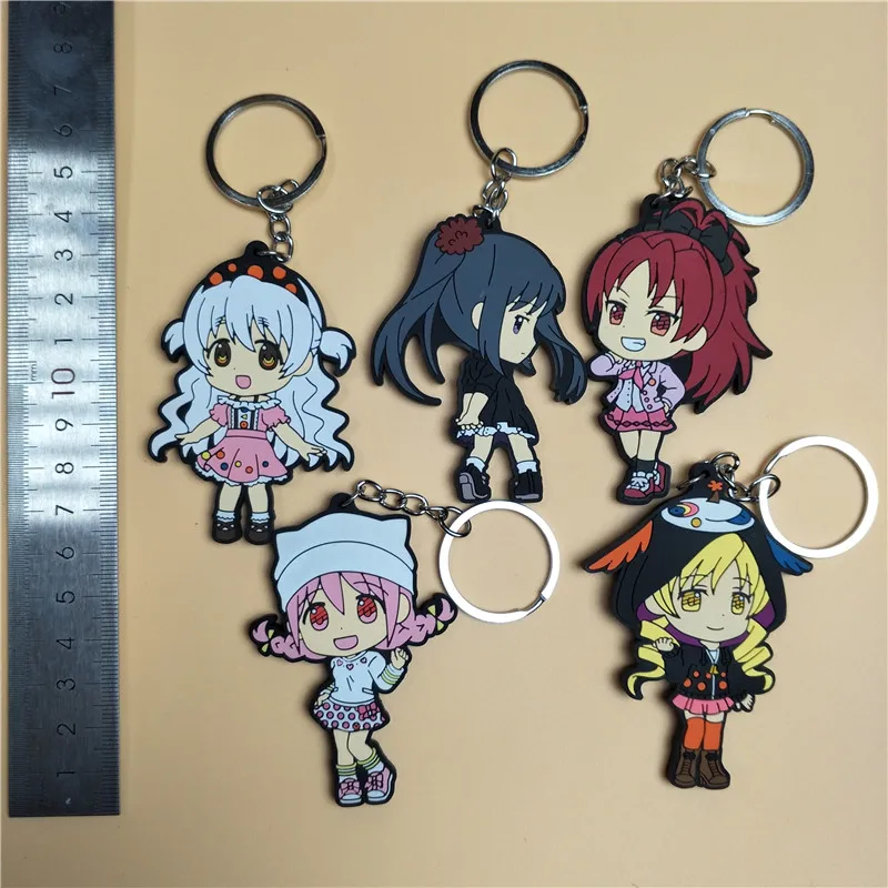 

ПВХ Puella Magi Madoka Magica японское аниме фигурка Puella Magi Madoka Magica резиновый силиконовый сладкий запах мобильный телефон брелок