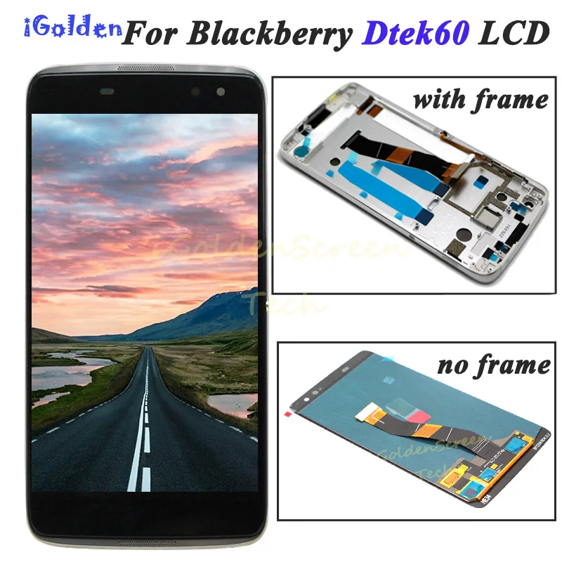 Для Blackberry Dtek60 LCD Dtek 60 дисплей кодирующий преобразователь сенсорного экрана в