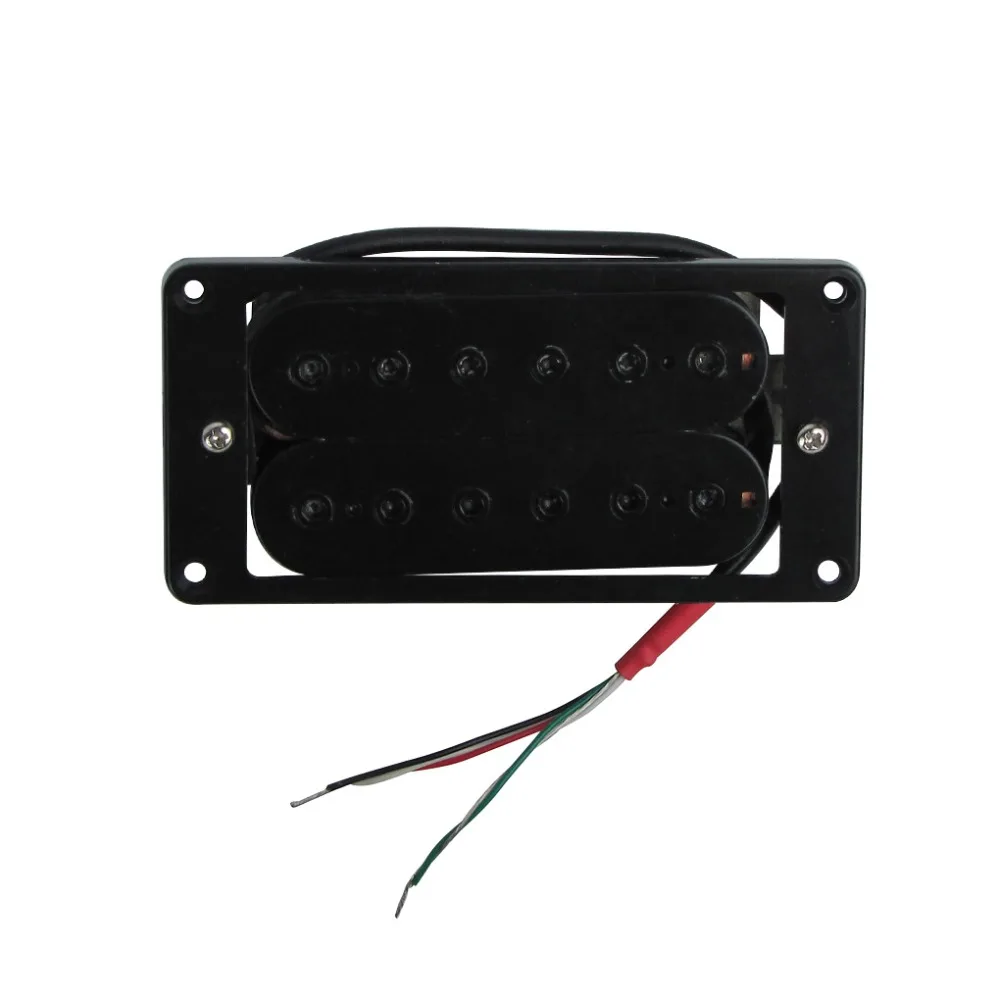 FLEOR Black Double Coil Humbucker электрогитара звукосниматель Alnico 5 регулируемых полюсов с