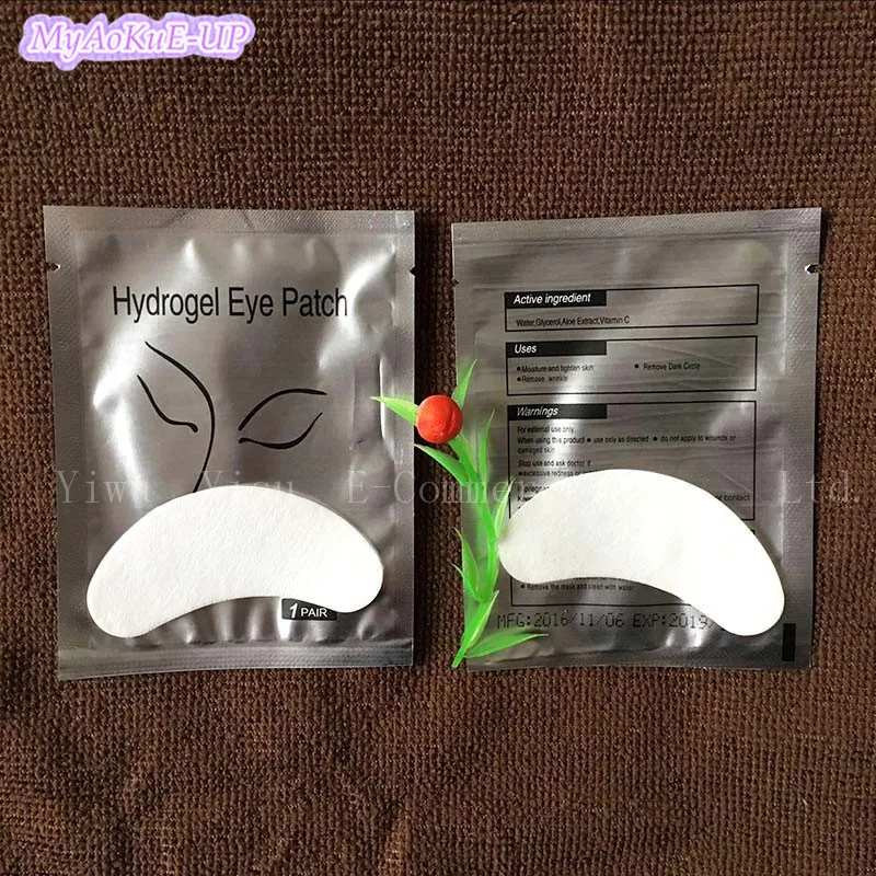 1000 пар/лот гидрогелевые накладки для ресниц наклейки наращивания бумажные патчи