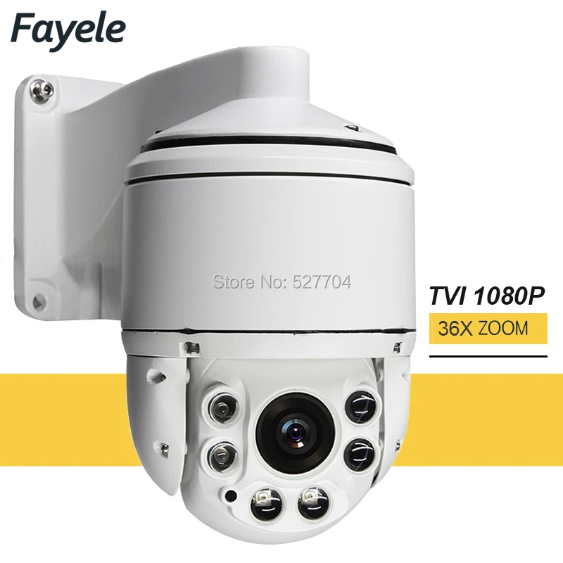 Security Outdoor High Speed Dome TVI 1080P PTZ Camera 2MP 36X Zoom Day Night IR 100M RS485 Control Pelco-d IP66 Waterproof | Безопасность