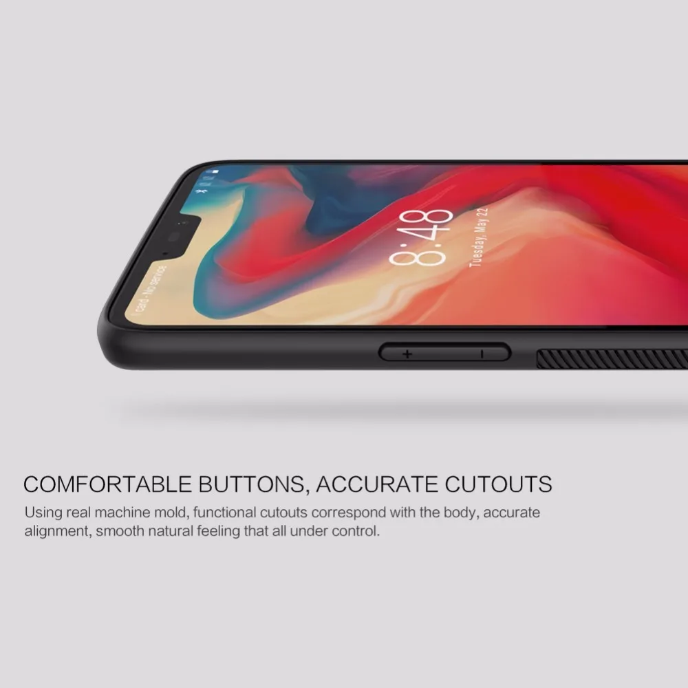 NILLKIN чехол для телефона из синтетического волокна для OnePlus 6 Жесткий чехол из углеродного волокна для One Plus 6/1+ 6