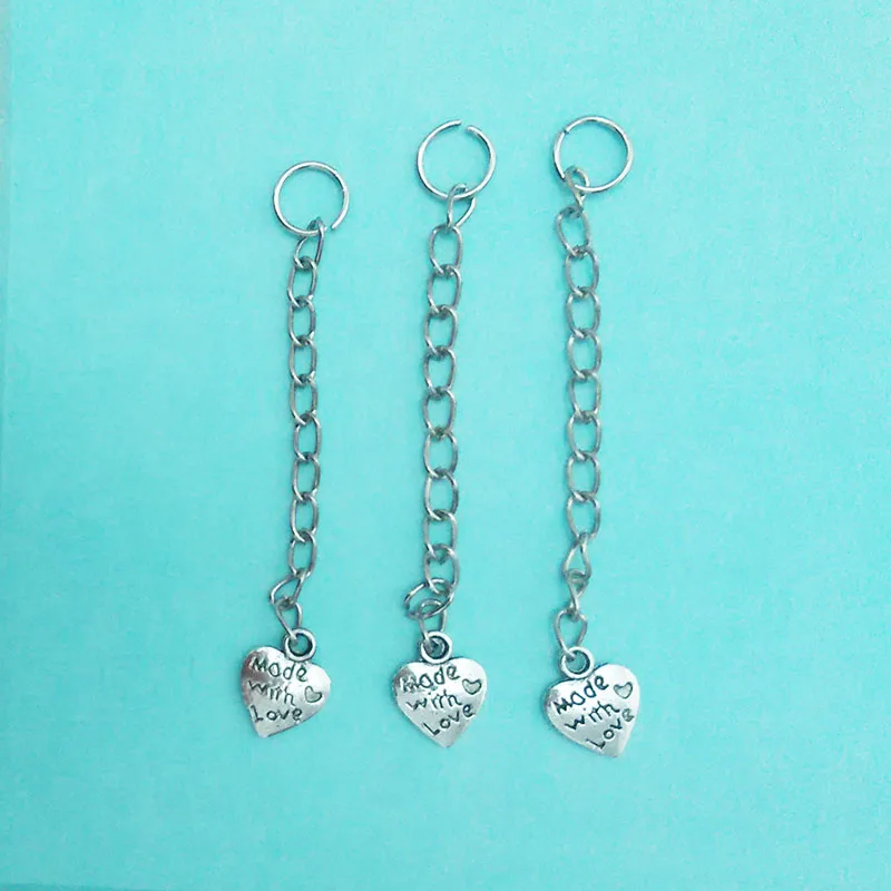 heart 10x11mmrhodium STENYA удлиненные удлинительные цепочки с кисточками цепочки с бусинами ожерелье хвосты соединительные зажимы крюк прокладка ушко бижутерия в форме сердца - Цвет: heart 10x11mmrhodium