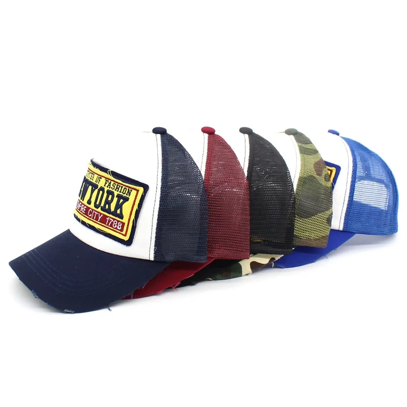 Мужские и женские бейсболки Minhui летние сетчатые с надписью Snapback камуфляжная