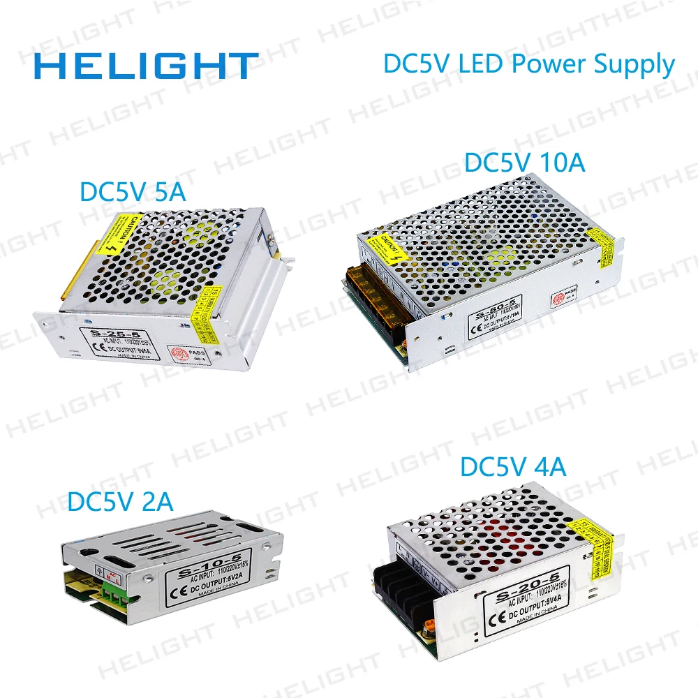 DC5V 2A/3A/4A/5A/6A/8A/10A/15A/20A/25A/30A/40A/50A/60A импульсный источник питания/трансформатор для WS2812