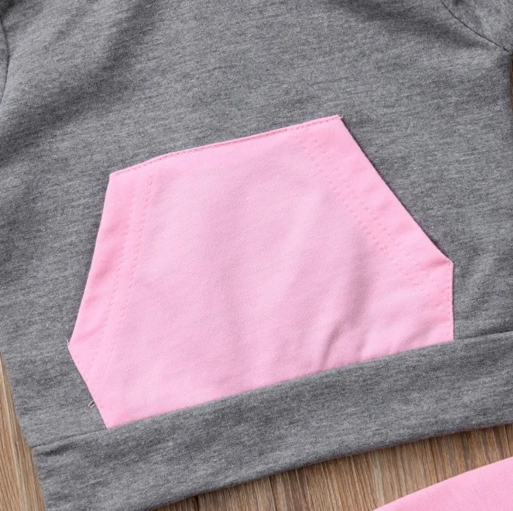 Newborn Baby Boys Girls Unisex Infant Clothes New Arrival Toddlers Long Sleeves Hoodies Cartoon Sweater Tops + Casual Pants | Детская