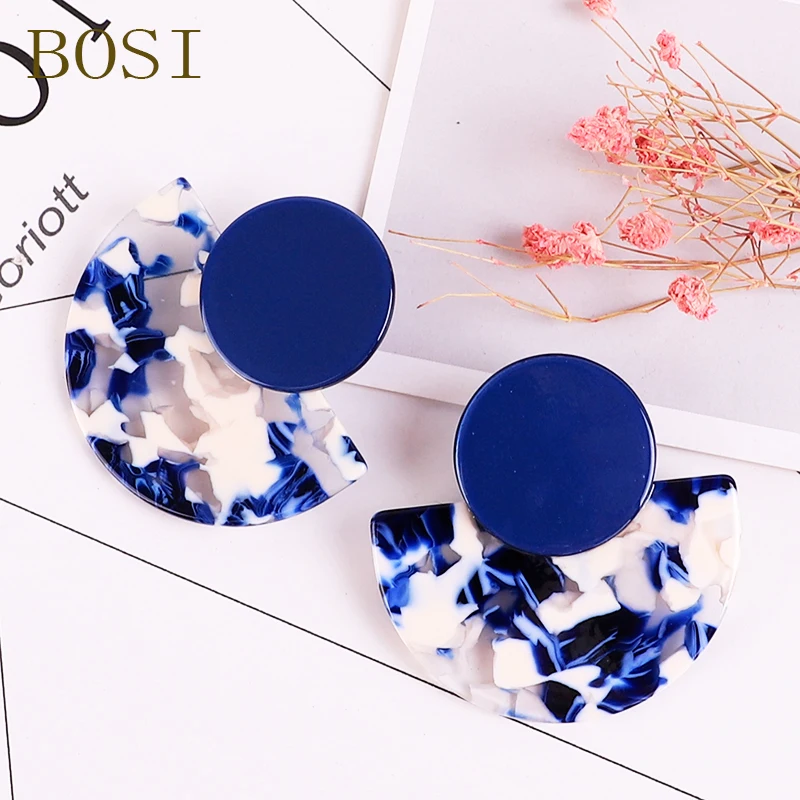 Акриловые ацетатные серьги женские серьги в богемном стиле Большая подвеска с леопардом модные круговые Роскошные ювелирные изделия аксессуары