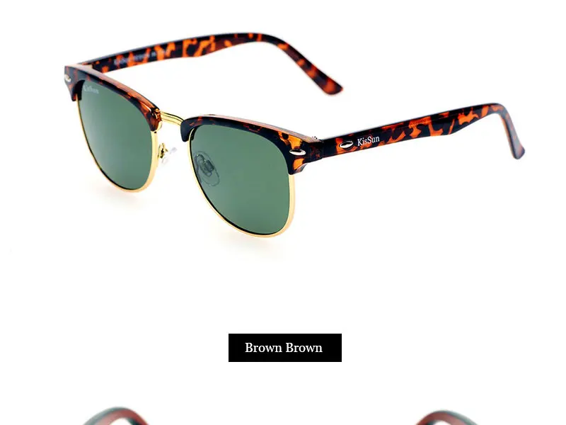 UV400 зеркальные красный луч защиты Sunglass Для женщин зеркало поляризованные очки полу-оправы солнцезащитных очков для Для женщин очки коричневый бренд