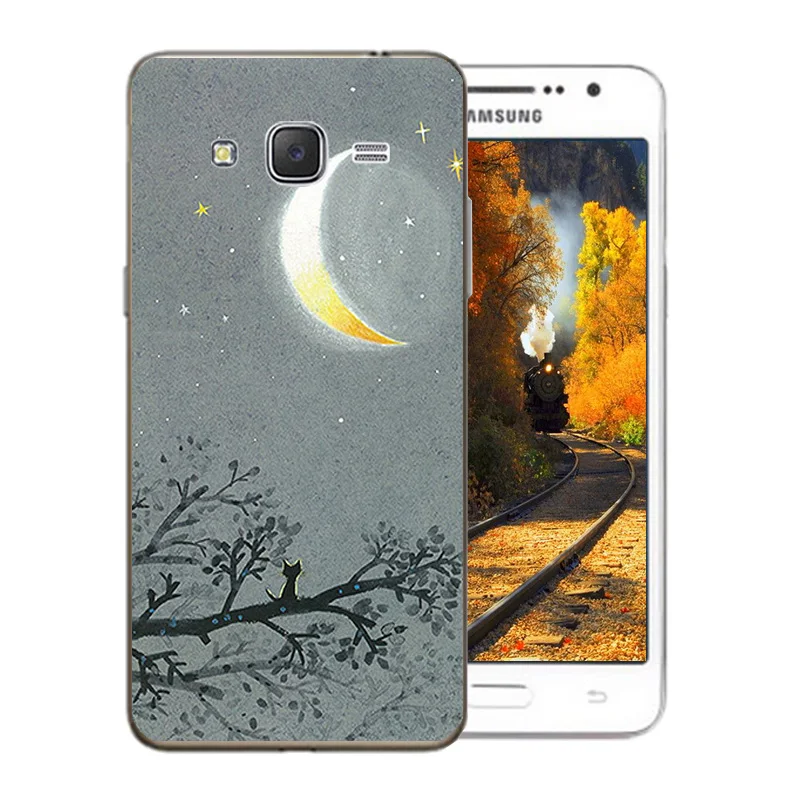 Чехол для телефона Samsung Galaxy Grand Prime TPU Silicon Space Moon шаблон G530F G531H G530FZ G5306W G5309W