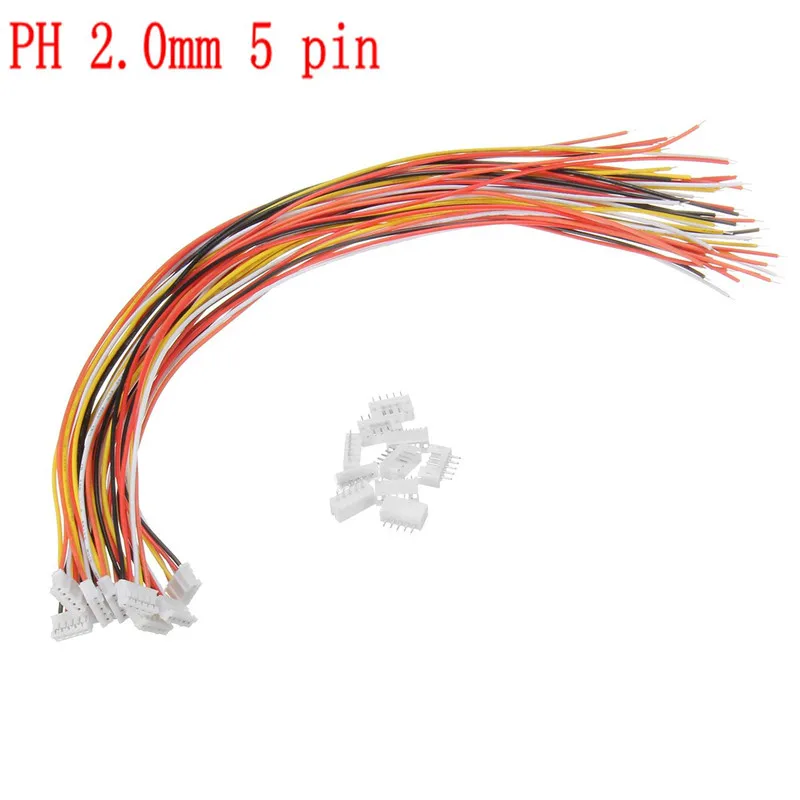 10 комплектов Mini Micro JST 2 0 PH 4 контактный/5 контактный/6 контактный разъем штекер с