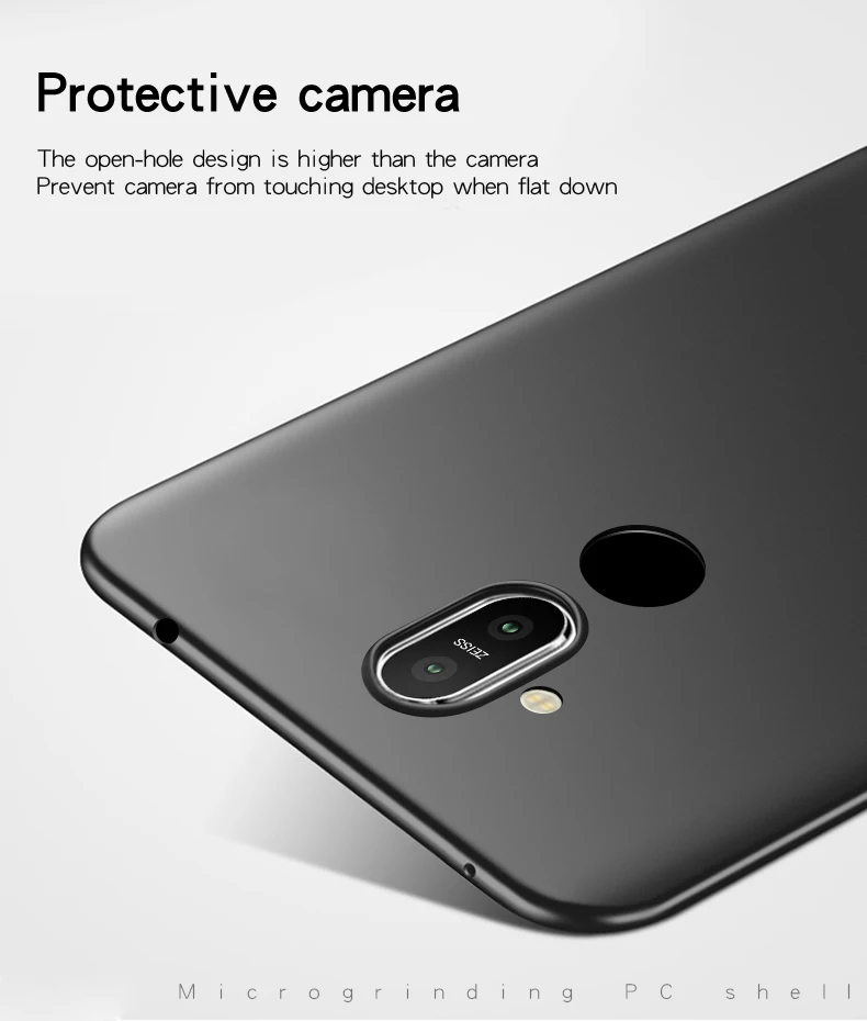For Smooth Cover Nokia 8.1 Case Ultra-thin Hard PC Protective Back Cases for TA-1119 TA-1128 Phoenix Nokia8.1 HATOLY |