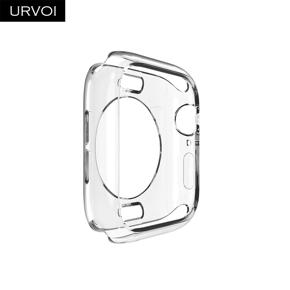 Чехол URVOI из ТПУ для apple watch series 5 4 32 прозрачный защитный чехол iWatch 38 42 40 44 мм тонкий