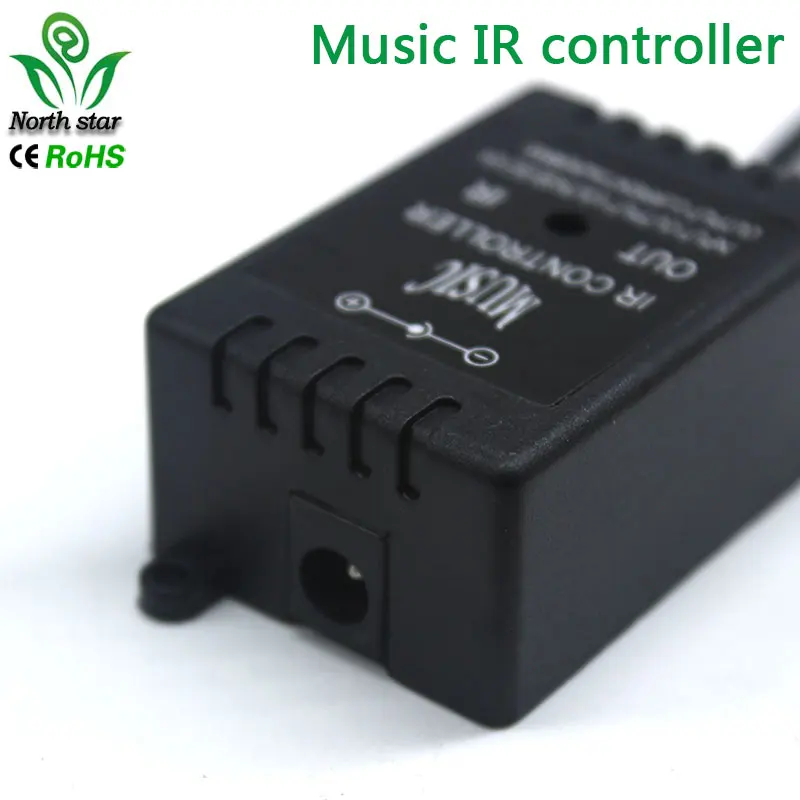 New 20 Key Music IR Controller Black Sound Sensor Remote For RGB LED Strip High Quality | Лампы и освещение
