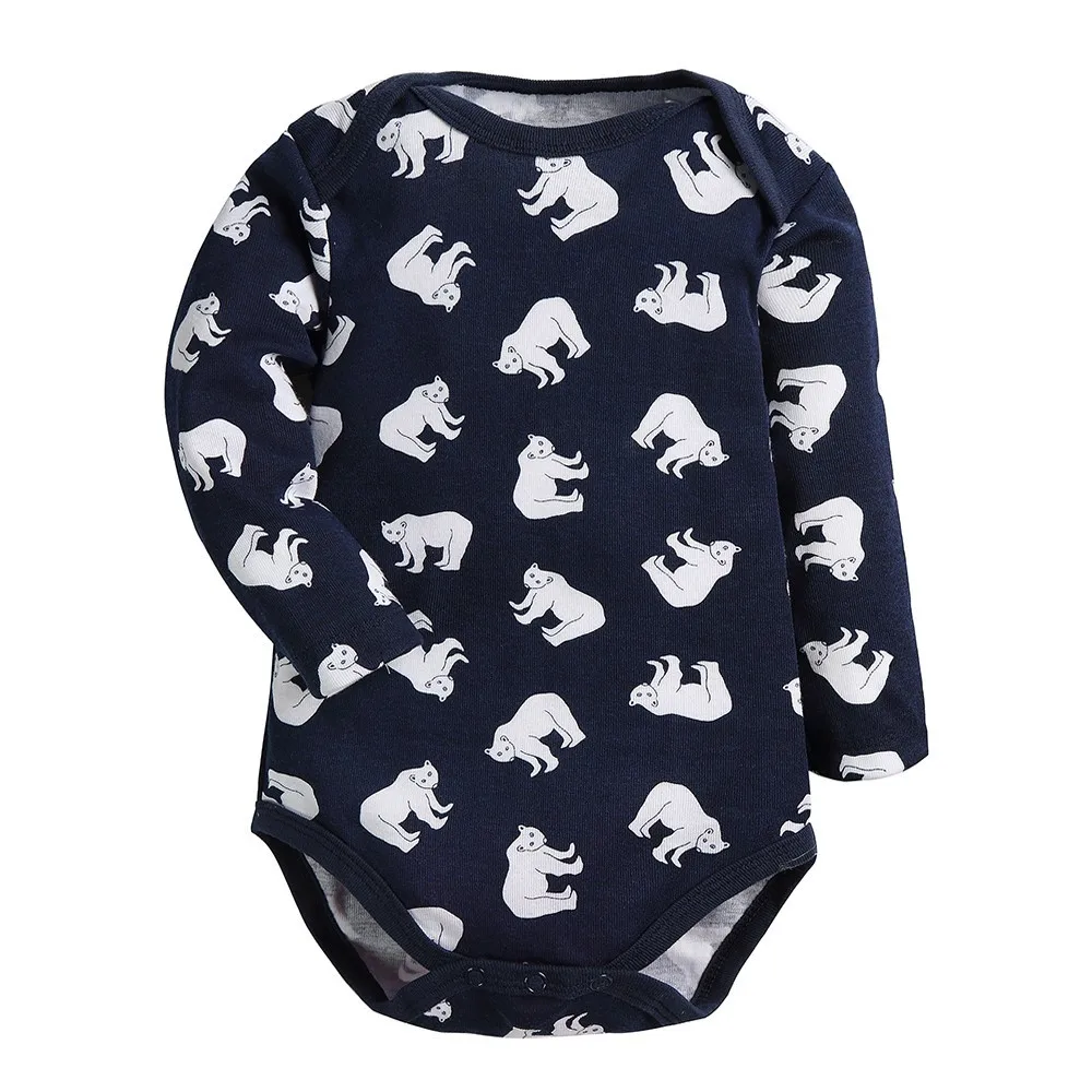 

Baby Bodysuits 5 pieces Cartoon Style Long Sleeve Bodysuit Baby Boys Girls Cotton Clothing 3-24 Months Newborn Babies Jumpsuits