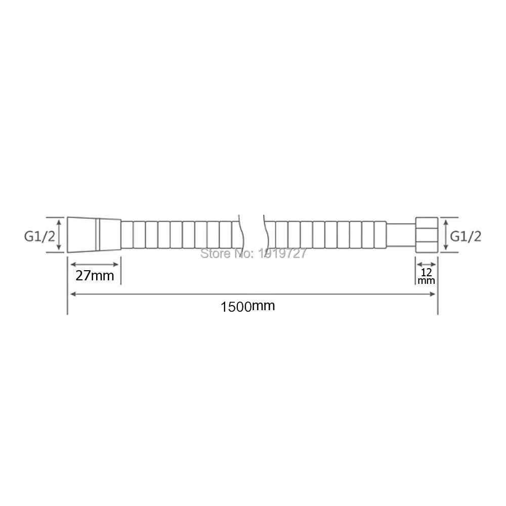 

Gold Brushed Nickel Chrome ORB Chrome Stainless Steel 1.5M Replacement Flexible Handheld Shower Hose For Bath Shower Promotion