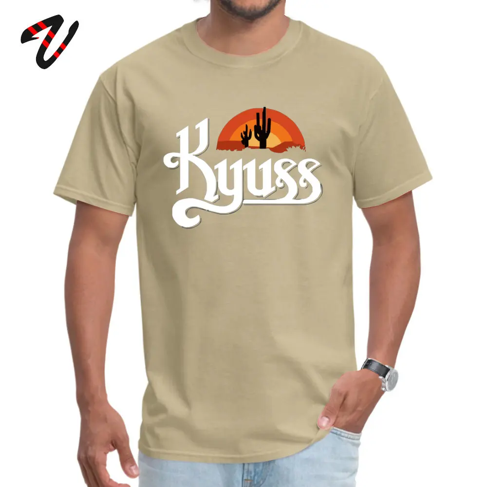 Распродажа повседневные футболки Kyuss Band с коротким рукавом круглым вырезом для