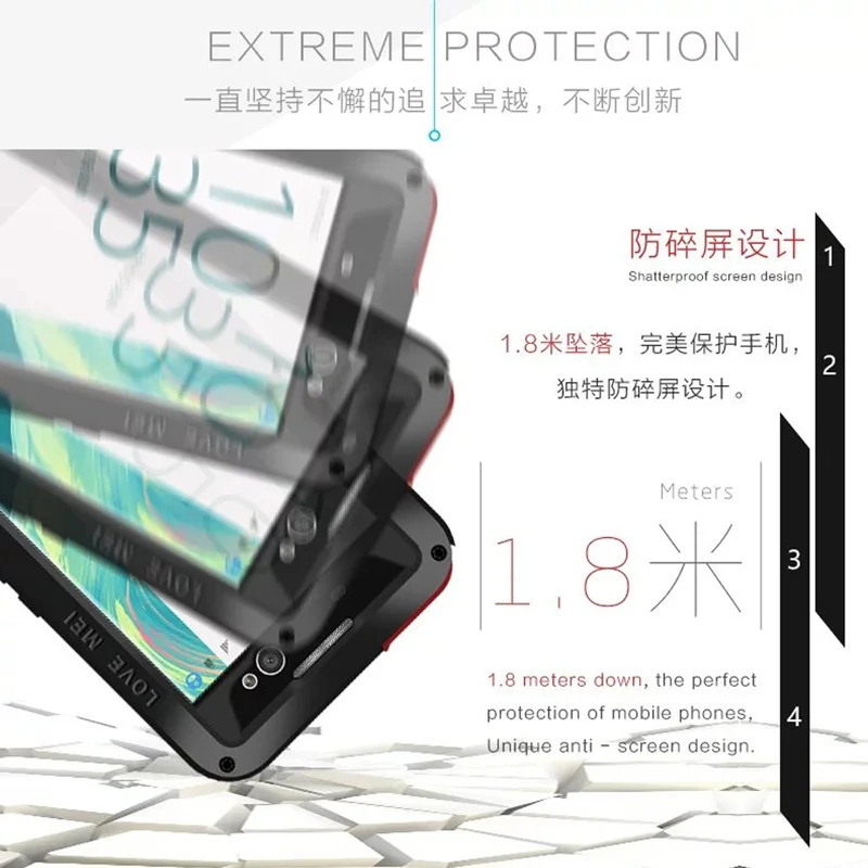 LOVE MEI для sony Xperia XA Ultra Cover F3212 F3216 F3211 сверхпрочный силиконовый чехол ТПУ и жесткая