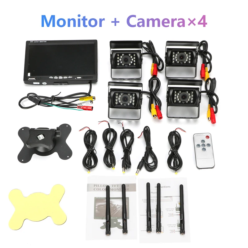 7 дюймовый автомобильный монитор TFT LCD &quotHD цифровой 16:9 800*480 экран 4 полосный видео
