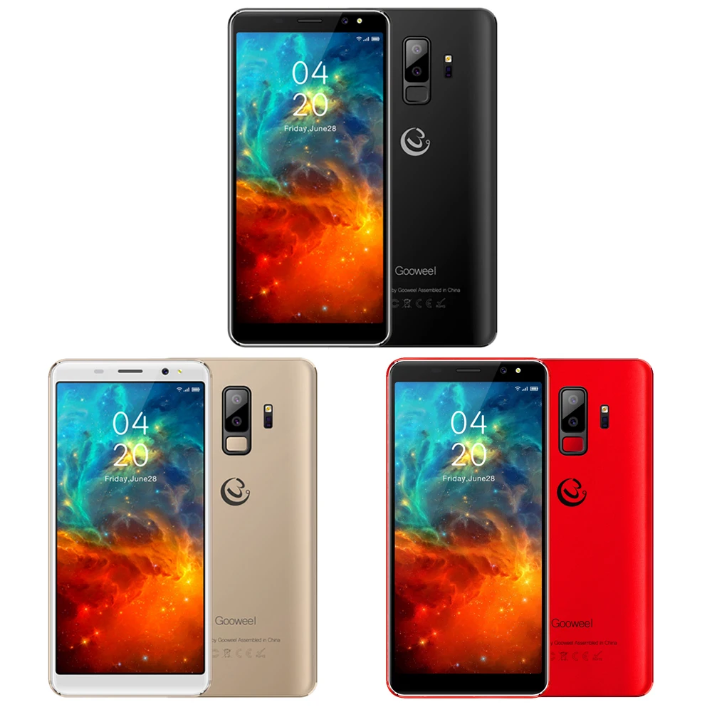 Смартфон Gooweel S9 18:9 5 72 дюймовый экран MTK6580 четырехъядерный распознавание лица