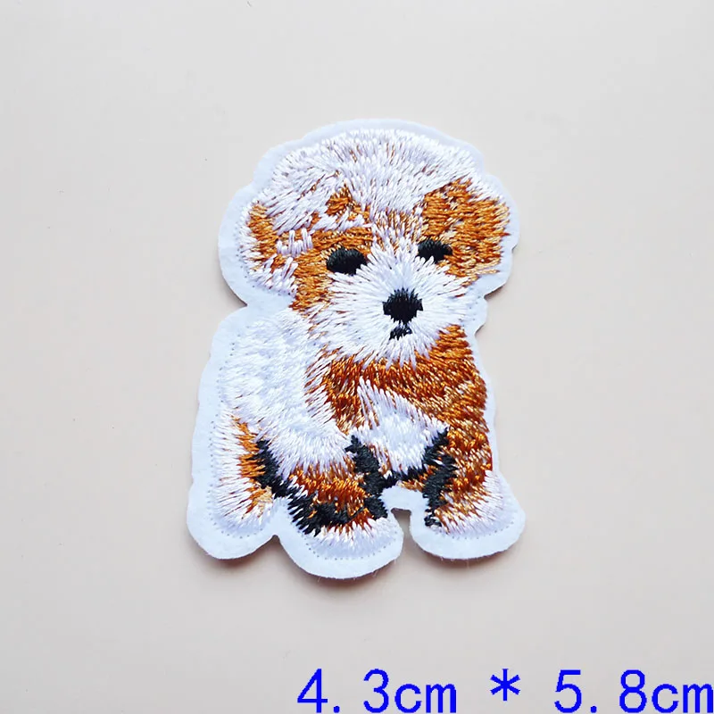 1 шт. нашивки в виде милых кроликов собак кошек и мышей с вышитыми нашивками
